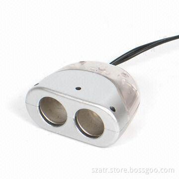Car Plug with LED Light and Negative Ion Generator